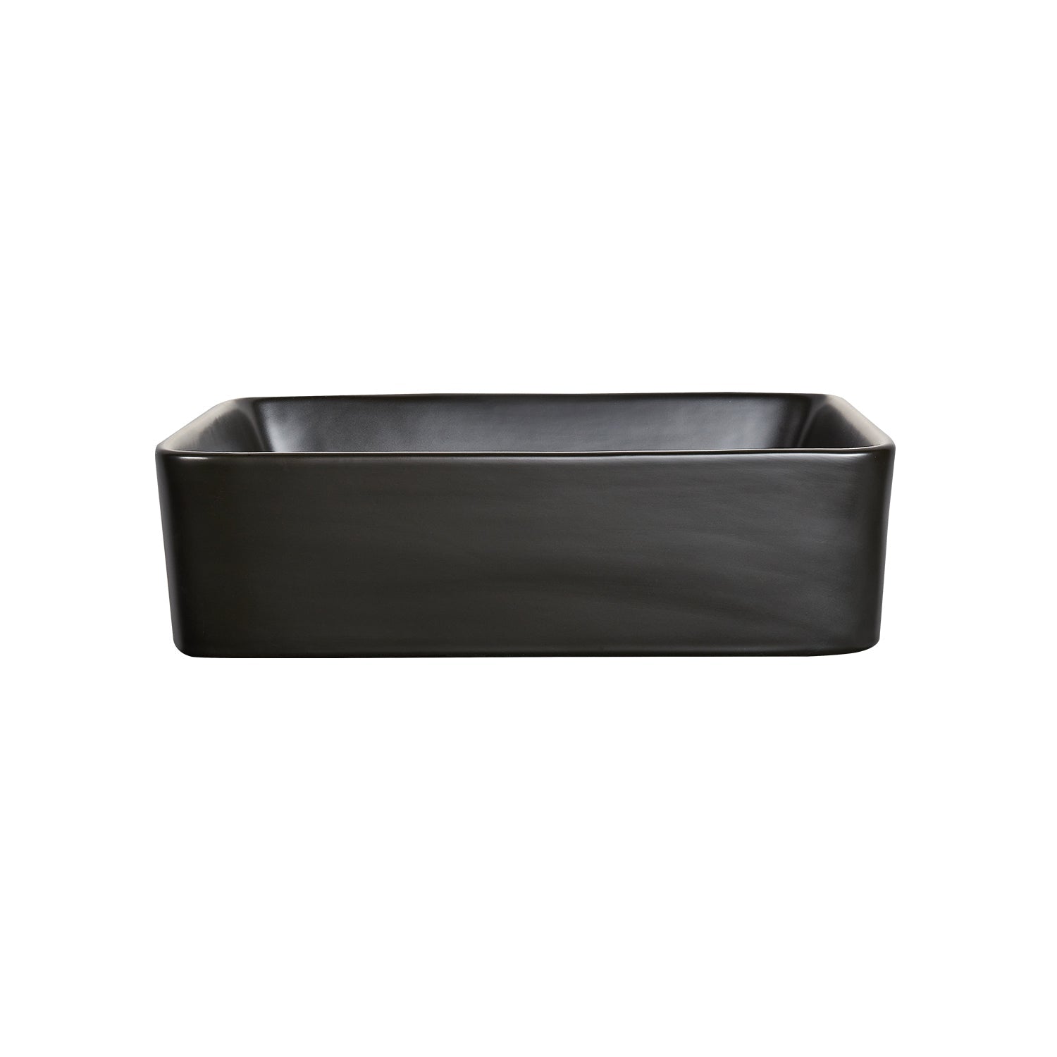 DeerValley Bath DeerValley DV-2V031 Ally Black Ceramic Rectangular Vessel Bathroom Sink Vessel sink