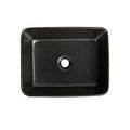 DeerValley Bath DeerValley DV-2V031 Ally Black Ceramic Rectangular Vessel Bathroom Sink Vessel sink