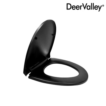 DeerValley DV-F0027S11 Quick-Release Soft-Close Elongated Urea Formaldehyde Resin (UF) Toilet Seat  (Fit with DV-1F0027 )