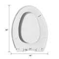 DeerValley Bath DeerValley DV-F068S11 Quick-Release Soft-Close Elongated Plastic Polypropylene Toilet Seat (Fit with DV-1F52816/DV-1F52828/DV-1F52829 ) Toilet Seats