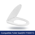 DeerValley Bath DeerValley DV-F102S11 Quick-Release Plastic Elongated polypropylene Seat (Fit with DV-1F52102) Toilet Seats