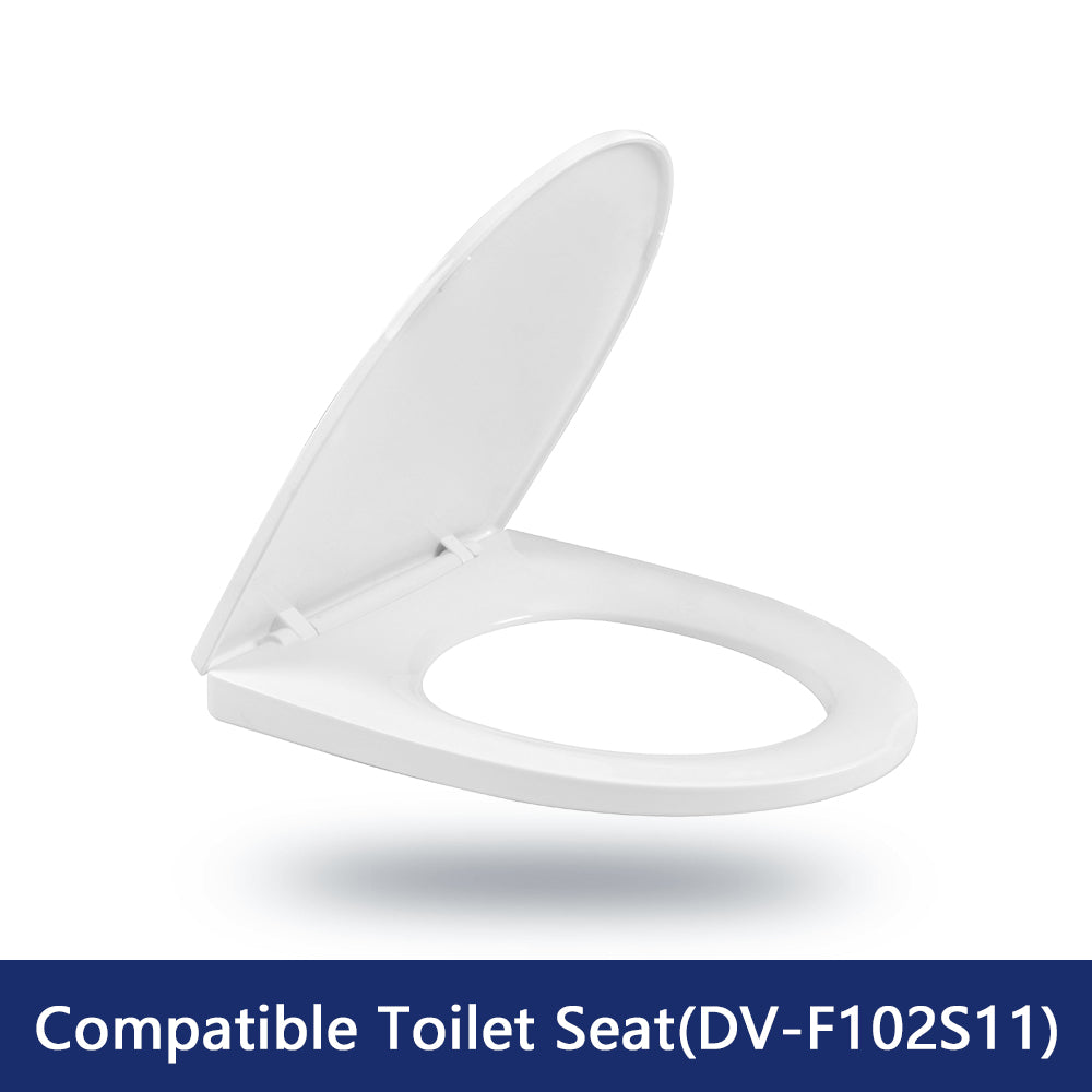 DeerValley Bath DeerValley DV-F102S11 Quick-Release Plastic Elongated polypropylene Seat (Fit with DV-1F52102) Toilet Seats