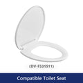 DeerValley Bath DeerValley DV-F531S11 Quick-Release Slow-Close Plastic Elongated Polypropylene Toilet Seat (Fit with DV-2F52531) Toilet Seats