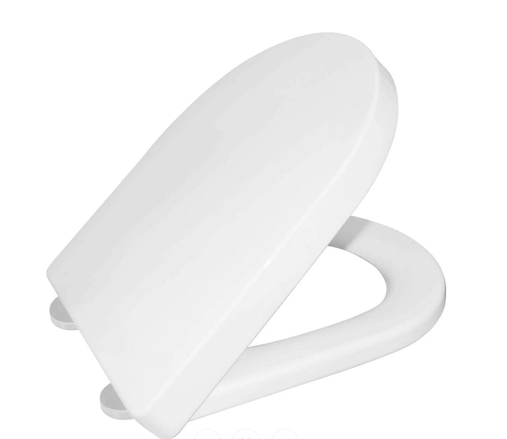 DeerValley DV-F812S11 Quite-Close Quick-Release Easy to Install Plastic Polypropylene Toilet Seat (Fit with DV-1F52812/ DV-1F52813)