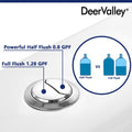 DeerValley Bath DeerValley chrome-plated dual flush button (Fit with DV-1F52812) Toilet Chrome-plated dual flush button