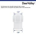 DeerValley Bath Deervalleybath DV-FMJV52 Toiet Adapter(Fit with DV-1F52812/DV-1F52813/DV-1F52816/DV-1F52828)