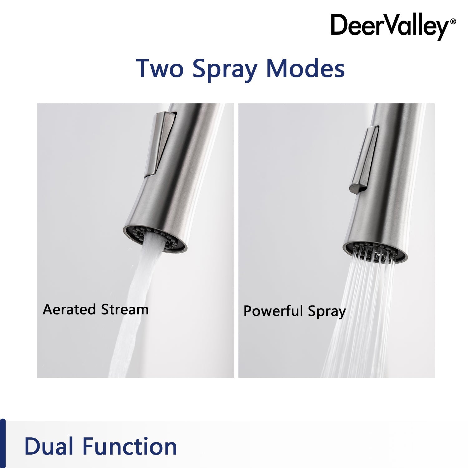 DeerValley Bath Deervalleybath DV-J291SP01 Gleam Dual Functional Side Sprayer