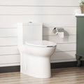 DeerValley Bath DeerValley DV-1F52508 Symmetry One Piece Toilet 1.1/1.6 GPF Elongated Standard Toilet with Comfortable Seat Height (Seat Included) Toilet