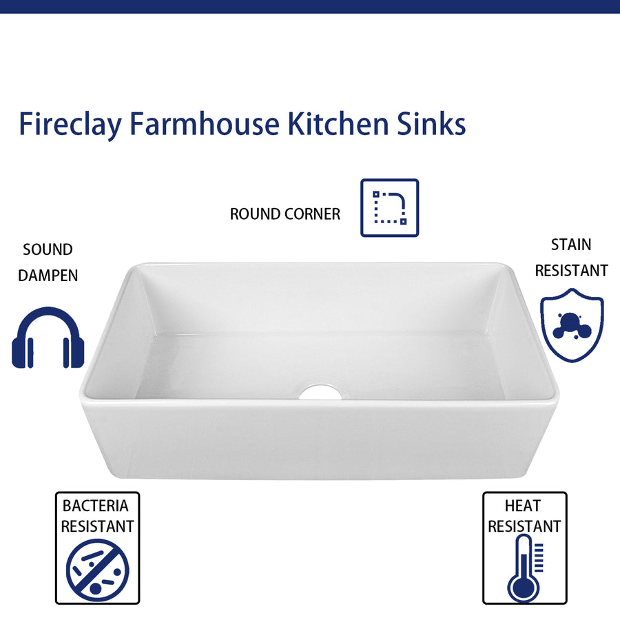 Deervalley Grove Fireclay 36 L X 18 W Farmhouse Kitchen Sink Dv 1k505