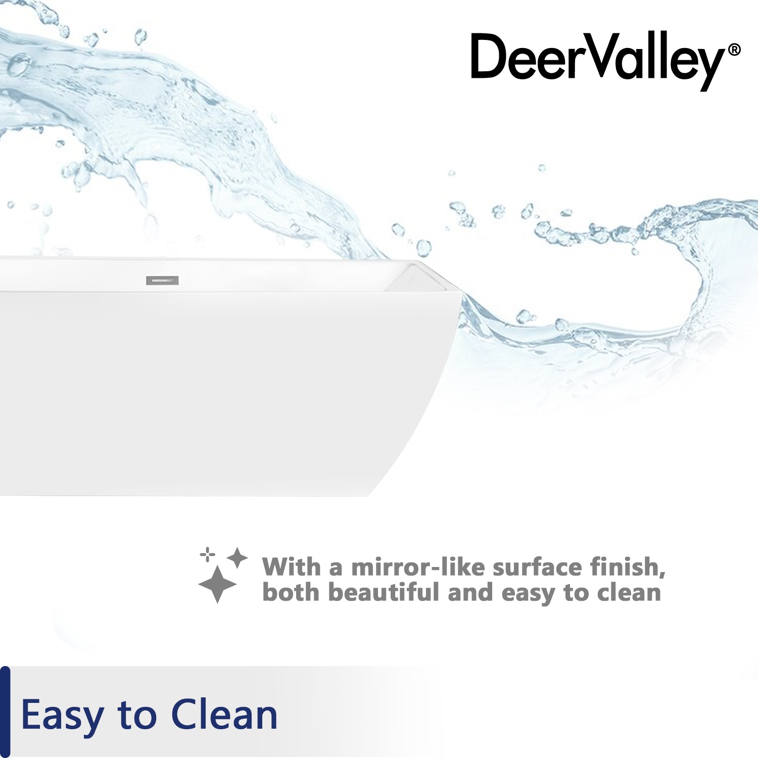 DeerValley Bath DeerValley DV-1T193 Apex 67" x 31" Freestanding Acrylic Bathtub